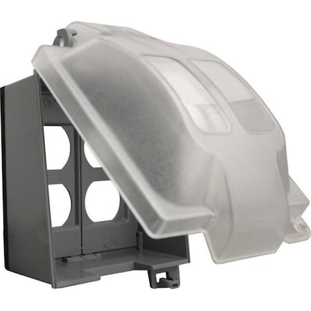 Sirius A 14425 2 Gang Clear Weatherproof In Use Duplex-GFCI Cover SI157140